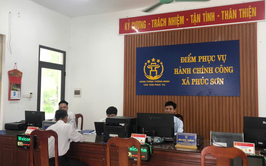 Điểm Phục vụ hành chính công xã Phúc Sơn: Nơi lan tỏa tinh thần phục vụ tận tâm, thân thiện vì nhân dân