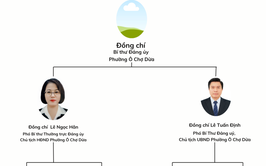 Sơ đồ tổ chức bộ máy Phường Ô Chợ Dừa