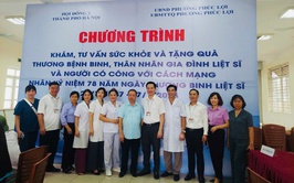 250 người có công và thân nhân người có công được khám, tư vấn và cấp thuốc miễn phí