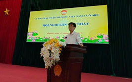 Ủy ban MTTQ Việt Nam xã Ô Diên: Nhanh chóng kiện toàn tổ chức, phát động phong trào thi đua cao điểm lập thành tích chào mừng Đại hội đại biểu Đảng bộ xã Ô Diên lần thứ I