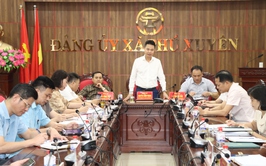 Đảng ủy xã Phú Xuyên tổ chức hội nghị Ban chấp hành Đảng bộ thảo luận, thống nhất các nội dung chương trình Đại hội Đảng bộ xã.