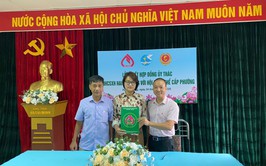 Lễ ký kết hợp đồng ủy thác cho vay hộ nghèo và các đối tượng chính sách khác với các tổ chức chính trị - xã hội trên địa bàn phường Hai Bà Trưng.