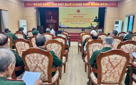 Đồng chí Trần Văn Nghĩa – Phó Bí thư Thường trực Đảng uỷ dự và chỉ đạo Hội nghị công bố thành lập Hội Cựu chiến binh xã