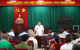 UBND xã Mê Linh làm việc với các hộ dân thôn Khê Ngoại 2 về công tác giải phóng mặt bằng dự án đường Vành đai 4