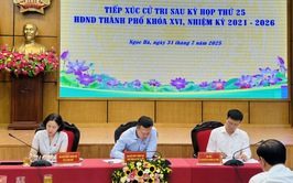Đại biểu HĐND thành phố tiếp xúc cử tri sau kỳ họp thứ 25 tại phường Ngọc Hà