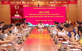 Xã Thanh Trì: Triển khai Kế hoạch tổ chức Lễ ra quân  tổng vệ sinh môi trường trên địa bàn