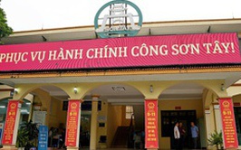 Ngày đầu thực hiện mô hình chính quyền địa phương 2 cấp: Người dân hài lòng khi đến thực hiện thủ tục hành chính tại phường Sơn Tây