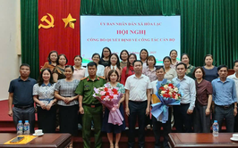 UBND xã Hòa Lạc tổ chức Hội nghị công bố Quyết định thành lập và bổ nhiệm cán bộ Trạm Y tế xã
