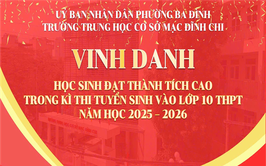 VINH DANH HỌC SINH ĐẠT ĐIỂM CAO TRONG KỲ THI LỚP 10 THPT NĂM HỌC 2025 - 2026