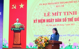 UBND phường Thanh Xuân phối hợp với Sở Y tế Hà Nội tổ chức Lễ mít tinh kỷ niệm 38 năm ngày Dân số Thế giới (11/7/1987-11/7/2025) 