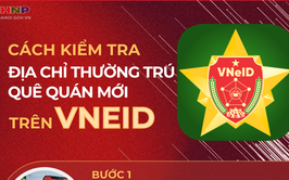 Cách tra cứu địa chỉ thường trú, quê quán mới trên VNeID từ 1/7/2025.