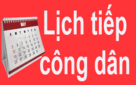 Thông báo lịch tiếp công dân định kỳ Tháng 7.2025