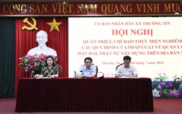 UBND xã Thường Tín quán triệt chỉ đạo thực hiện nghiêm các quy định về quản lí đất đai