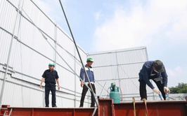 Phường Định Công ra quân xử lý vi phạm về trật tự xây dựng