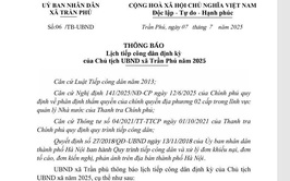 THÔNG BÁO