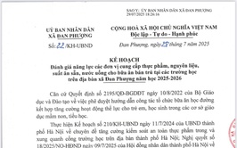 Kế hoạch số 22/KH-UBND của UBND xã Đan Phượng