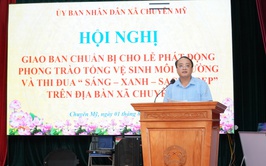 UBND xã Chuyên Mỹ tổ chức lễ phát động phong trào thi đua 