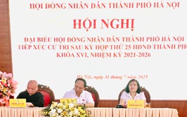 ĐẠI BIỂU HĐND THÀNH PHỐ HÀ NỘI TIẾP XÚC CỬ TRI SAU KỲ HỌP THỨ 25 CỦA HĐND THÀNH PHỐ KHÓA XVI, NHIỆM KỲ 2021 - 2026