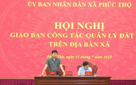 UBND xã Phúc Thọ giao ban công tác quản lý đất đai trên địa bàn xã