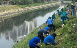 Khương Đình đẩy mạnh chỉnh trang, đảm bảo vệ sinh môi trường hai bên sông Tô Lịch