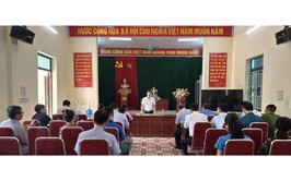 THƯỜNG TRỰC ĐẢNG ỦY XÃ SÓC SƠN LÀM VIỆC VỚI CÁC THÔN