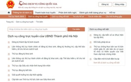 Hà Nội triển khai Danh mục 26 Dịch vụ công trực tuyến phổ biến thuộc thẩm quyền giải quyết của UBND cấp xã trên Cổng Dịch vụ công Quốc gia