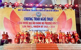 Chương trình nghệ thuật đặc biệt chào mừng Đại hội Đại biểu Đảng bộ phường Sơn Tây lần thứ I, nhiệm kỳ 2025-2030
