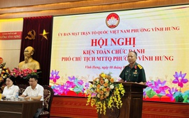 Ủy ban Mặt trận Tổ quốc Việt Nam phường Vĩnh Hưng cử bổ sung chức danh Phó Chủ tịch Ủy ban MTTQ Việt Nam phường Vĩnh Hưng, thành phố Hà Nội.