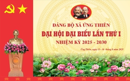 Quyết định Triệu tập đại biểu dự Đại hội đại biểu Đảng bộ xã Ứng Thiên Lần thứ I, nhiệm kỳ 2025 - 2030