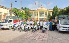 Hòa Xá ra quân tổng kiểm tra, xử lý vi phạm hành lang giao thông, trật tự đô thị, trật tự công cộng và vệ sinh môi trường năm 2025