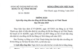 Đảng ủy xã Vĩnh Thanh
