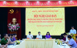  Phường Hoàn Kiếm tổ chức hội nghị giao ban với các Tổ dân phố trên địa bàn.
