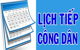 Thông báo lịch tiếp công dân của đồng chí Bí thư Đảng ủy phường