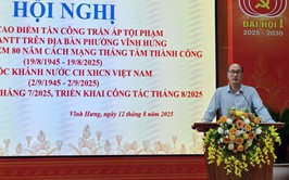 CÔNG AN PHƯỜNG VĨNH HƯNG TỔ CHỨC HỘI NGHỊ MỞ CAO ĐIỂM TẤN CÔNG TRẤN ÁP TỘI PHẠM CHÀO MỪNG KỶ NIỆM 80 NĂM CÁCH MẠNG THÁNG 8 THÀNH CÔNG VÀ  QUỐC KHÁNH 02/9- SƠ KẾT CÔNG TÁC CÔNG AN THÁNG 7/2025, TRIỂN KHAI CÔNG TÁC THÁNG 8/2025.