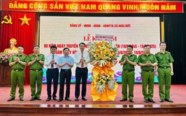 Xã Hoài Đức tổ chức Lễ kỷ niệm 80 năm Ngày truyền thống Công an nhân dân Việt Nam và 20 năm Ngày hội Toàn dân bảo vệ An ninh Tổ quốc