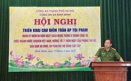 Công an xã Bình Minh tổ chức lễ ra quân mở đợt cao điểm tấn công, trấn áp tội phạm, bảo đảm an ninh, trật tự