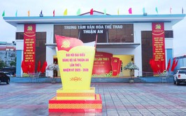 Rực rỡ cờ hoa chào mừng Đại hội Đại biểu Đảng bộ xã Thuận An lần thứ I nhiệm kỳ 2025 - 2030