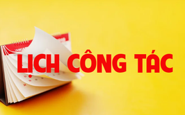 Lịch công tác tuần 33 phường Long Biên