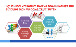 THỰC HIỆN NỘP HỒ SƠ TRỰC TUYẾN ĐEM NHIỀU LỢI ÍCH THIẾT THỰC CHO NHÂN DÂN VÀ DOANH NGHIỆP