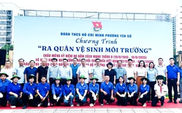 Đoàn Thanh niên phường Yên Sở ra quân vệ sinh môi trường: Thiết thực chào mừng kỷ niệm 80 năm Cách mạng Tháng Tám, Quốc khánh 02/9 và thành công Đại hội đại biểu Đảng bộ phường Yên Sở lần thứ I