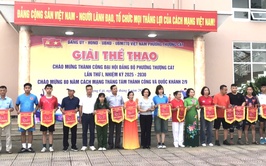 GIẢI THỂ THAO PHƯỜNG THƯỢNG CÁT CHÀO MỪNG ĐẠI HỘI ĐẠI BIỂU ĐẢNG BỘ PHƯỜNG THƯỢNG CÁT LẦN THỨ I, NHIỆM KỲ 2025-2030; 80 NĂM CÁCH MẠNG THÁNG TÁM THÀNH CÔNG VÀ QUỐC KHÁNH NƯỚC CỘNG HOÀ XÃ HỘI CHỦ NGHĨA VIỆT NAM