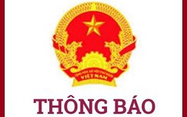 Thông báo về việc treo cờ Tổ quốc.