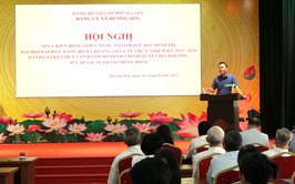 Xã Hương Sơn; góp ý vào dự thảo Báo cáo chính trị, quyết tâm xây dựng xã phát triển toàn diện, bền vững.