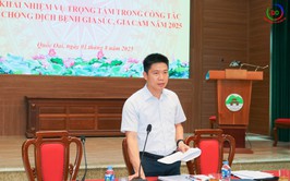 Xã Quốc Oai triển khai nhiệm vụ trọng tâm trong công tác phòng, chống dịch bệnh gia súc, gia cầm năm 2025
