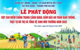 Lễ phát động đợt cao điểm chỉnh trang cảnh quan, đảm bảo an toàn giao thông, trật tự đô thị và tổng vệ sinh môi trường năm 2025