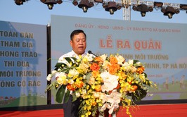 Xã Quang Minh ra quân tổng vệ sinh môi trường