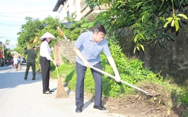 Hòa Xá đồng loạt ra quân tổng vệ sinh môi trường: Chung tay để quê hương sáng – xanh – sạch – đẹp hơn