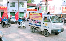 XÃ THƯ LÂM TỔ CHỨC LỄ RA QUÂN TỔNG VỆ SINH MÔI TRƯỜNG, ĐẢM BẢO TRẬT TỰ ATGT, VĂN MINH ĐÔ THỊ TRÊN ĐỊA BÀN XÃ 
