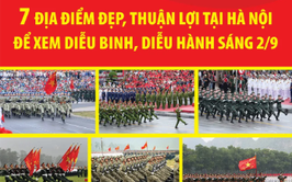 7 địa điểm đẹp, thuận lợi tại Hà Nội để xem diễu binh, diễu hành sáng 2/9