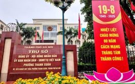 Phường Thanh Xuân rực rỡ cờ hoa chào mừng Quốc khánh 02/9